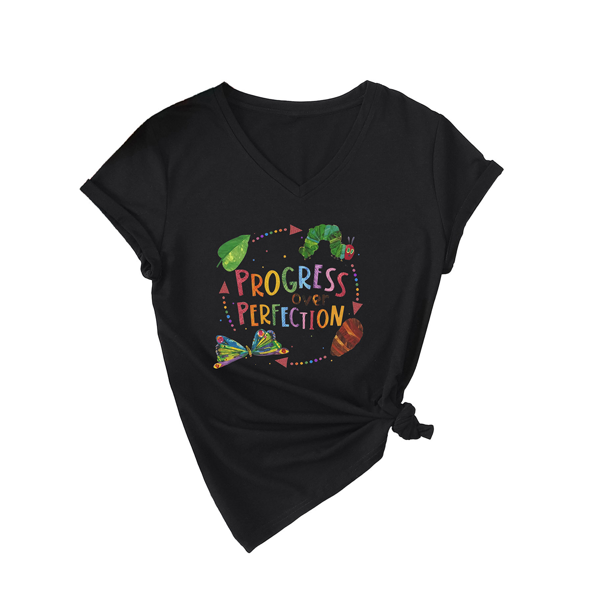 Slim Fit Women??¢s Tee ?œProgress Over Perfection??CWTTSL0501