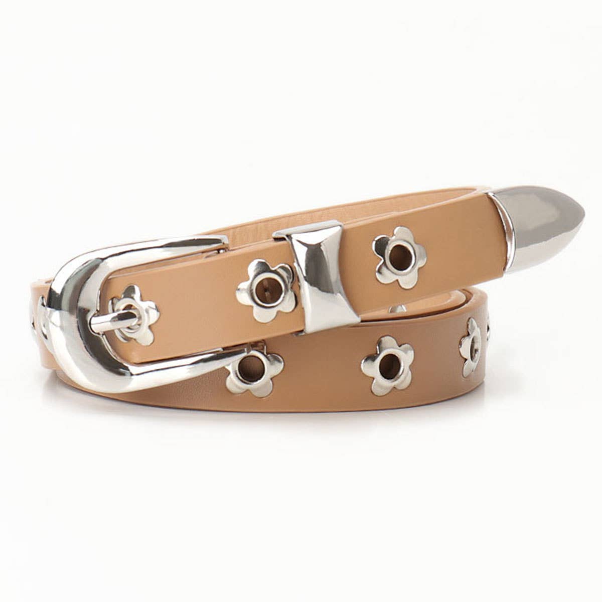 Punk-style retro high-end air-eyed women's belt