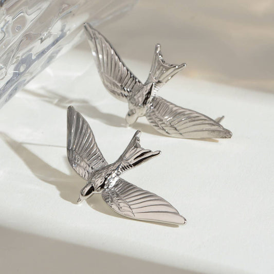 PERSONALIZED THREE-DIMENSIONAL BIRD EARRINGS_CWASC1642