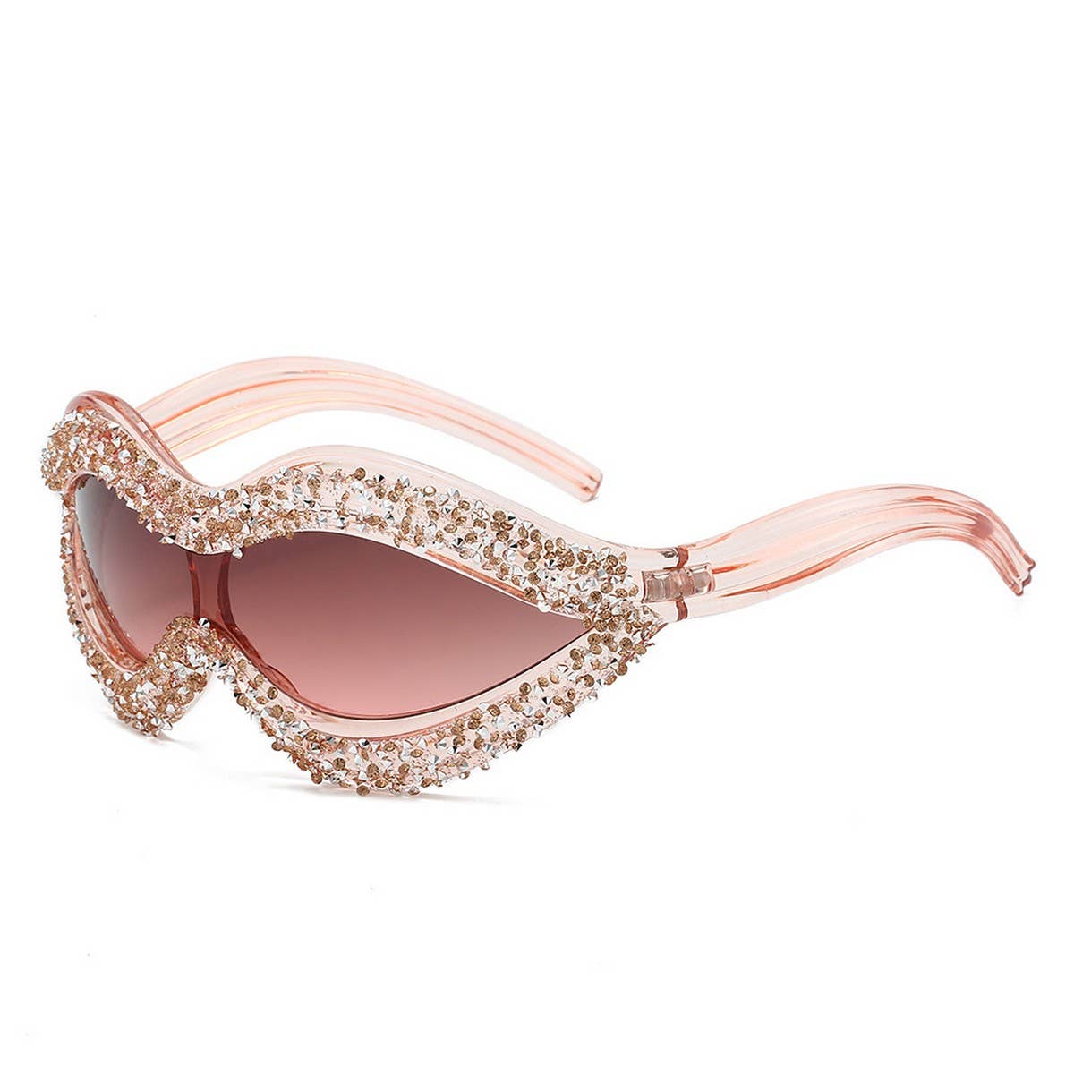 ALIEN ONE-PIECE SEXY LIPS WITH DIAMOND SUNGLASSES_CWASG0838