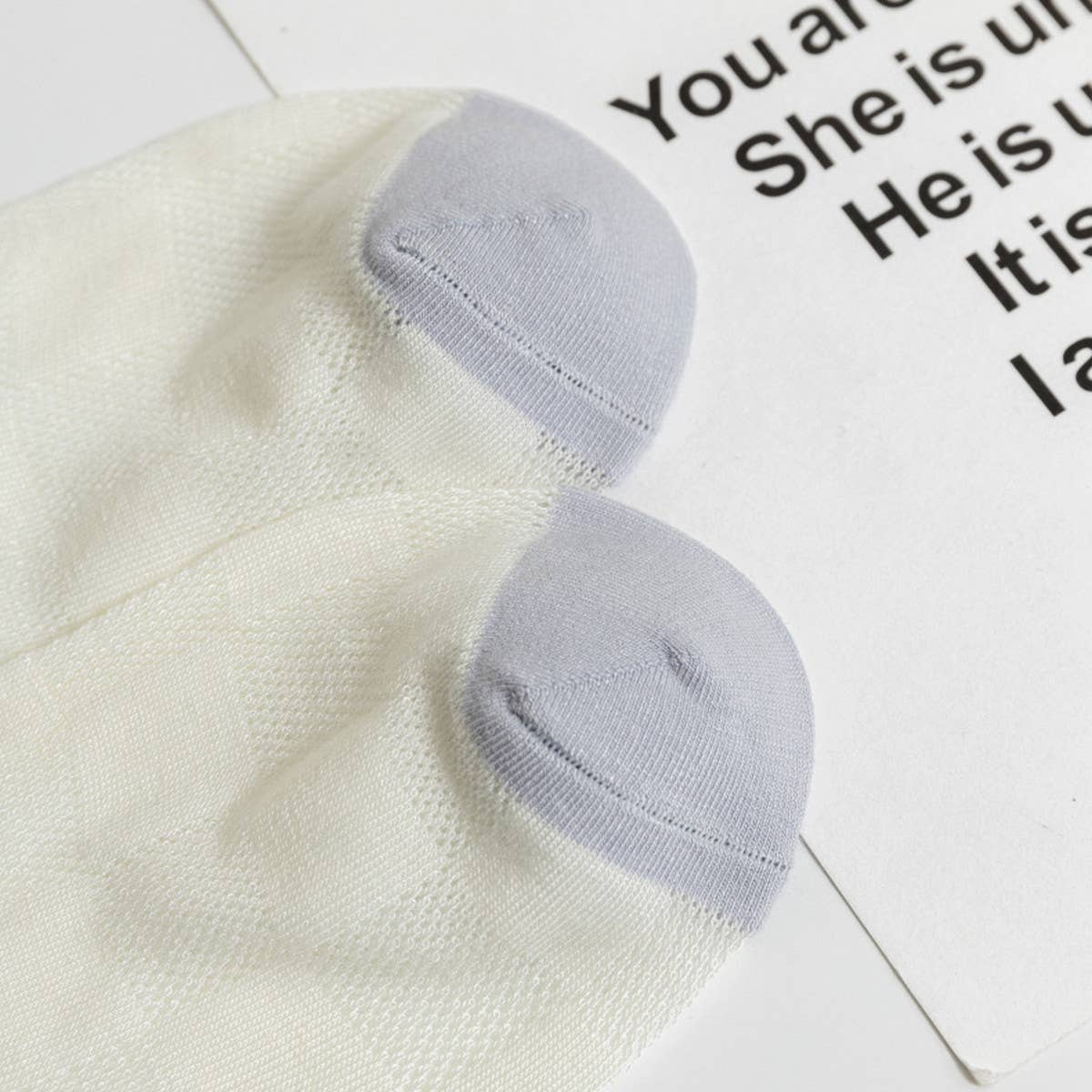 RETRO PLAID FLORAL COTTON SOCKS_CWMS0645