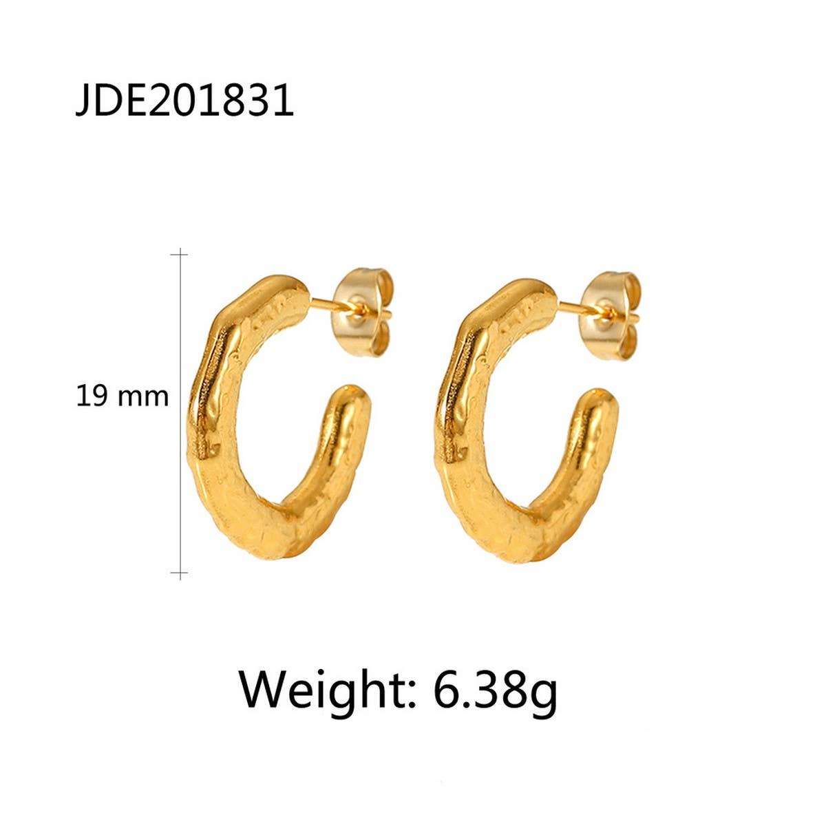 PERSONALIZED HIGH-END GOLD PIGMENT HOOP EARRINGS_CWMM2350