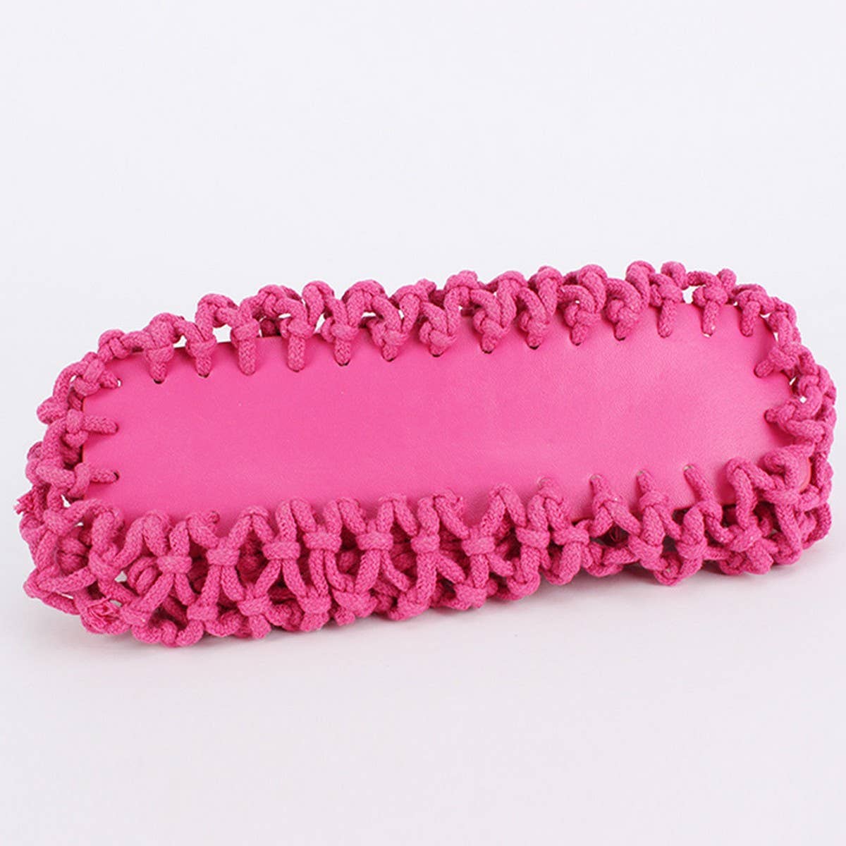 SOLID COLOR HOLLOW COTTON ROPE HAND-WOVEN BAG_CWAB4684