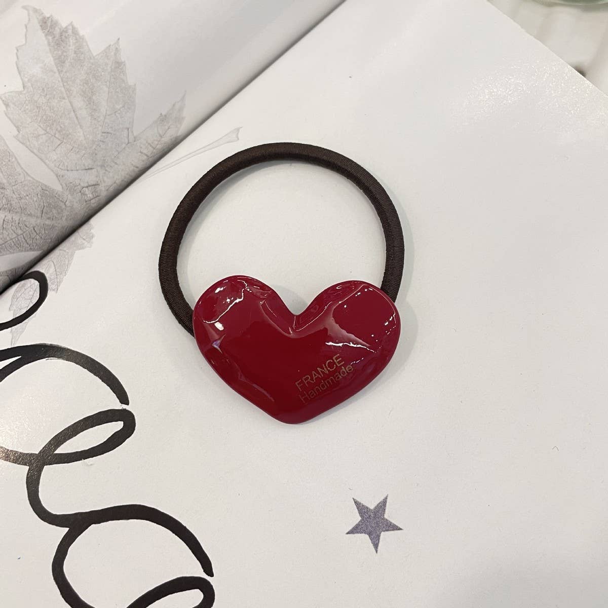 CWAHA5113_RED HEART SWEET RETRO HAIR BAND CUTE HAIRPIN