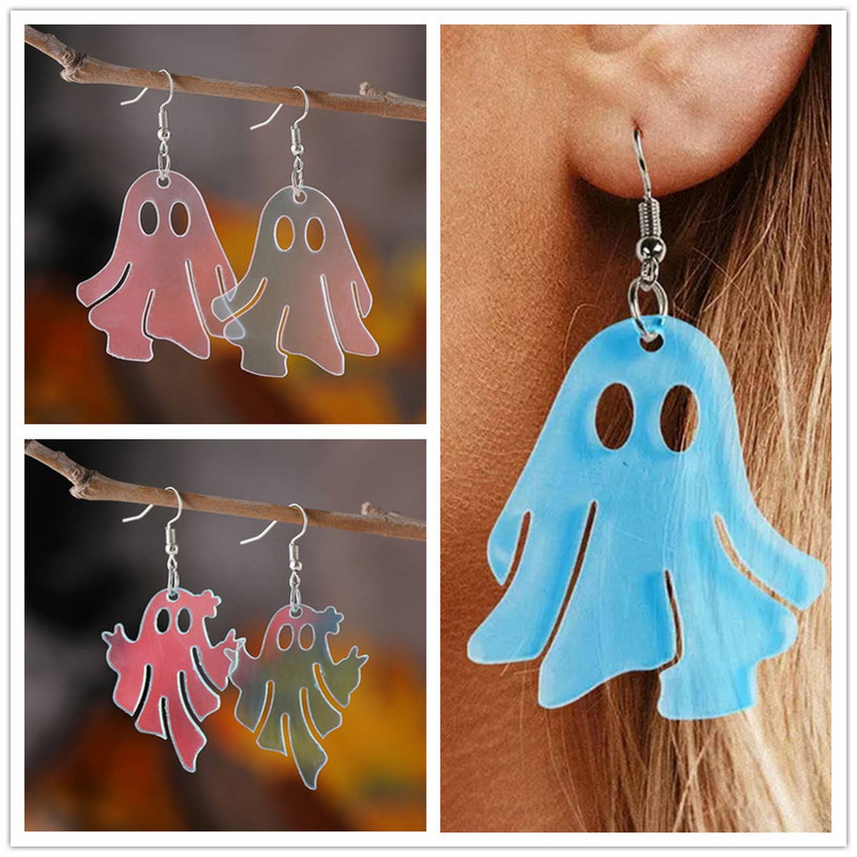 HALLOWEEN GHOST GOTHIC EARRINGS