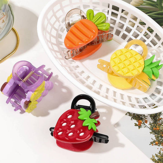Fresh Fruit Shark Hair Claw for Bun,Cute Hair Clip_CWAHA1638