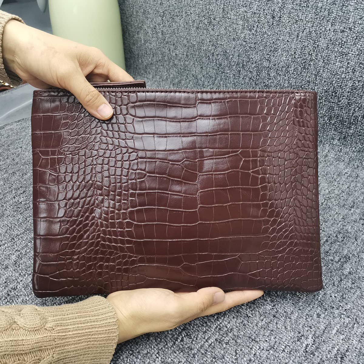 CROCODILE PATTERN LARGE CAPACITY HANDBAG_CWAB1375