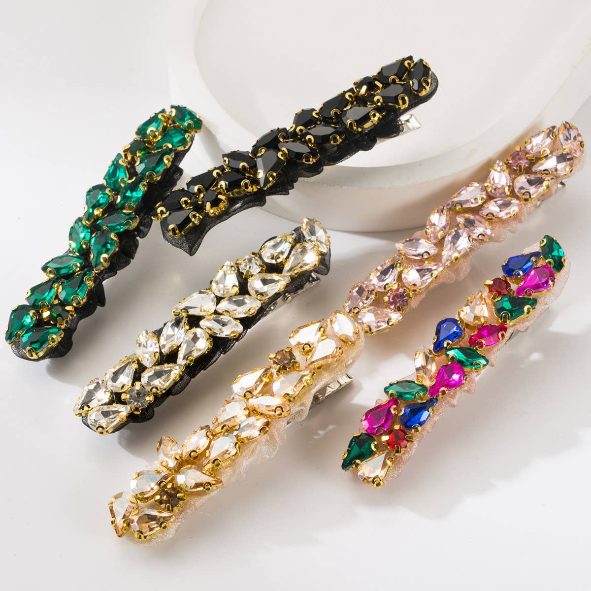 COLORED GLASS DIAMOND MESH CLIP_CWAHA1767