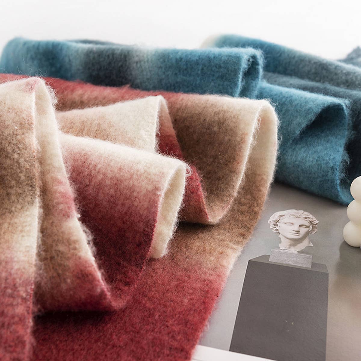 New Gradient Faux Cashmere Scarf - Winter Warmth