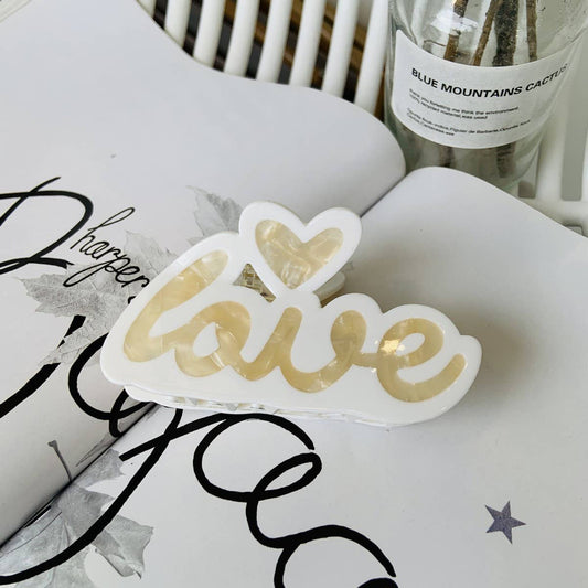 CUTE LETTER LOVE HIGH-END HAIRPIN