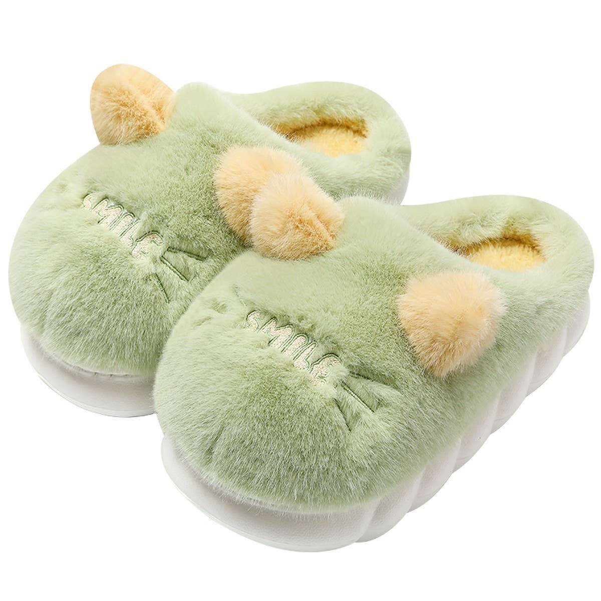 CUTE CAT ANIMAL WARM HOUSE SLIPPERS FUZZY SLIPPER
