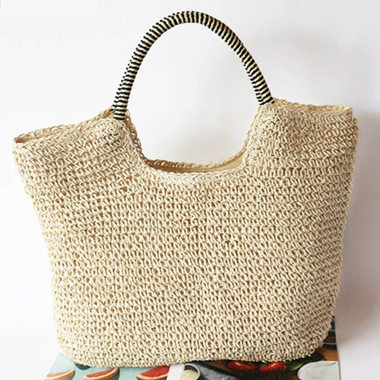 WOMEN FASHION HOLLOW WOVEN HANDBAG_CWAB0810