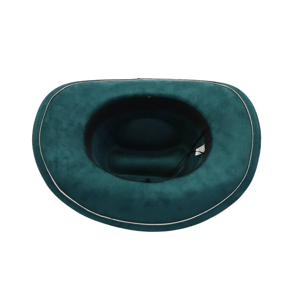 Suede Cowboy Fedora Hat Western Ethnic Style_CWAH04421