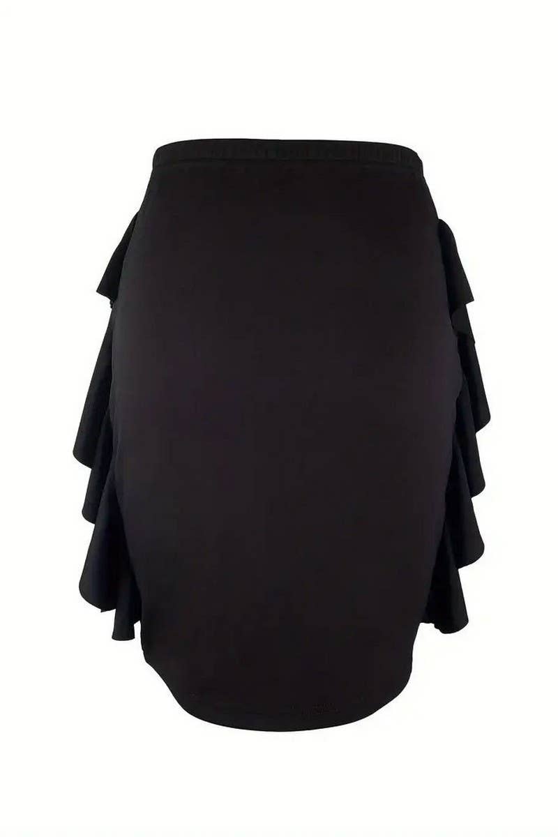 CWBSS0439_SUMMER FASHION VERSATILE KNITTED SEXY SKIRT