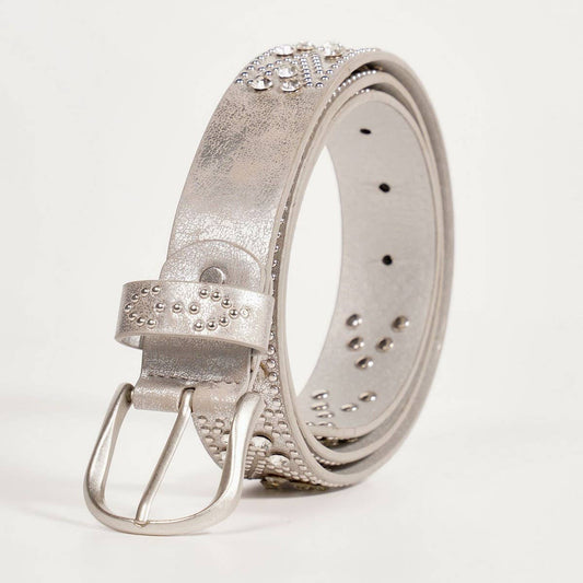 PUNK STREET HEAVY CLAW STUD rhinestone METAL BELT_CWMM3961