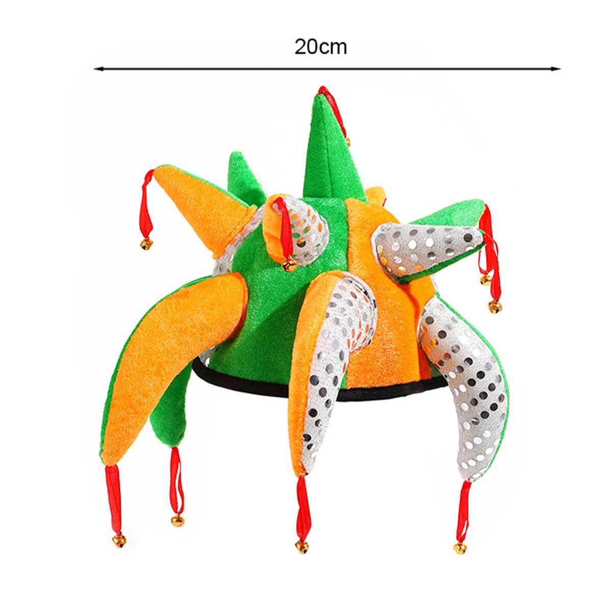 CWAH4047_CARNIVAL PERFORMANCE PARTY PROPS CLOWN BELL HAT