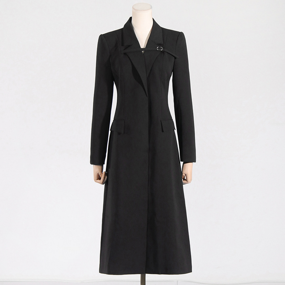 Niche Design Slim Trench Coat ??Elegant & Chic_CWOCO1257