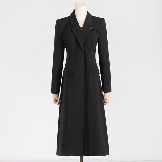 Niche Design Slim Trench Coat ??Elegant & Chic_CWOCO1257