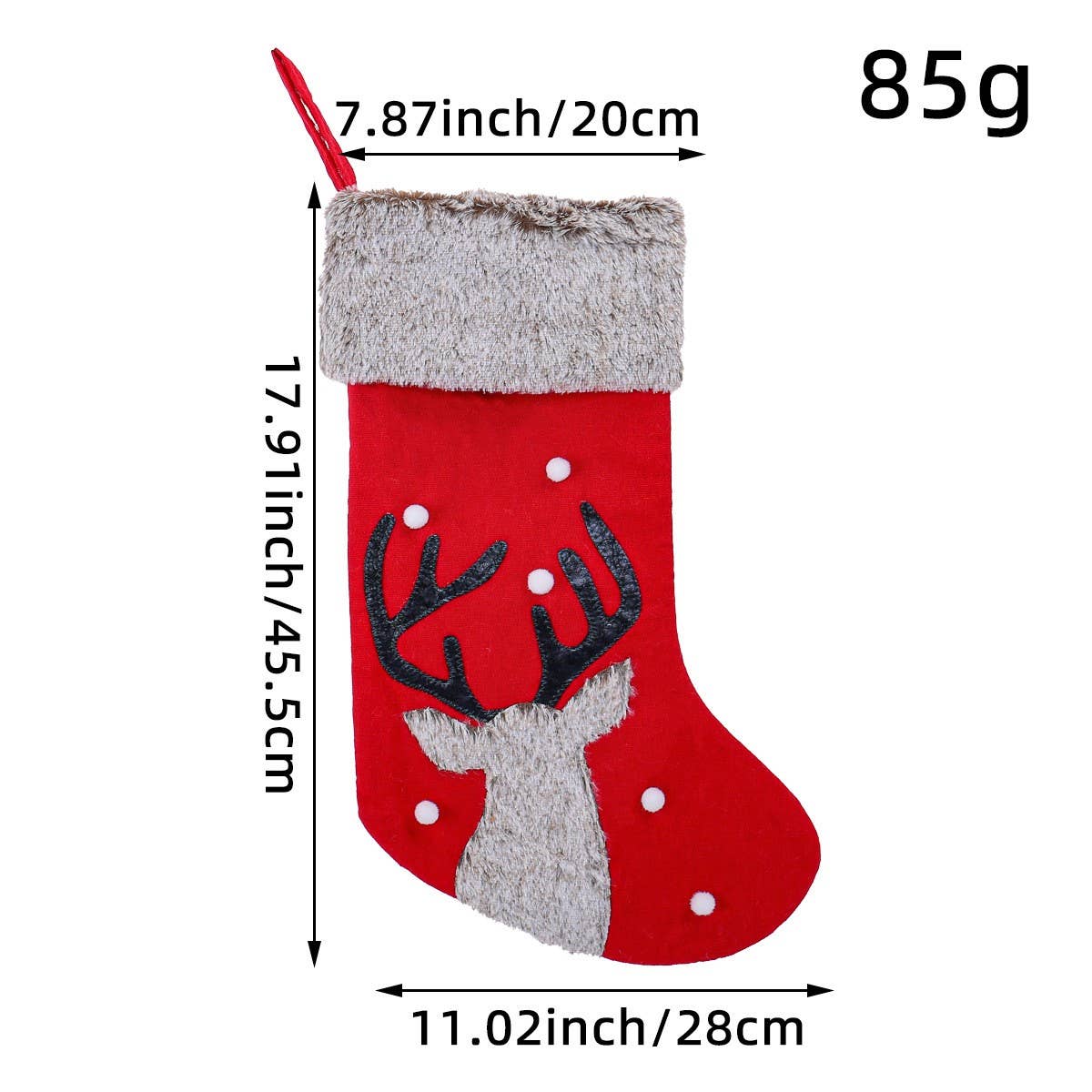 CHRISTMAS DECORATIONS CUTE DEER HEAD CANDY SOCKS