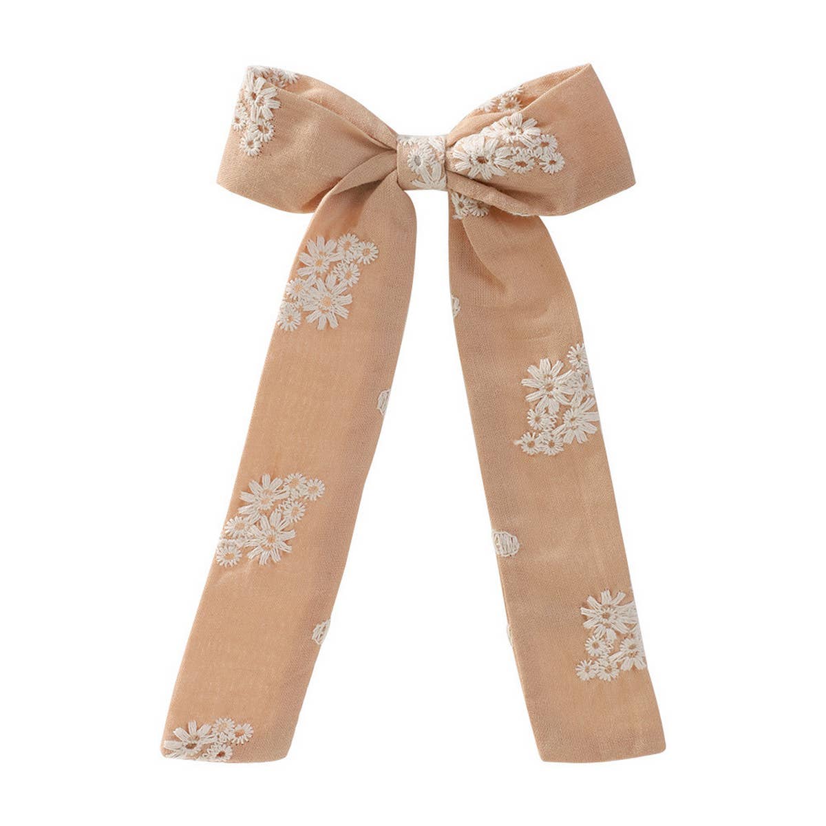 CHILDREN'S RIBBON BOW EMBROIDERED HAIRPIN