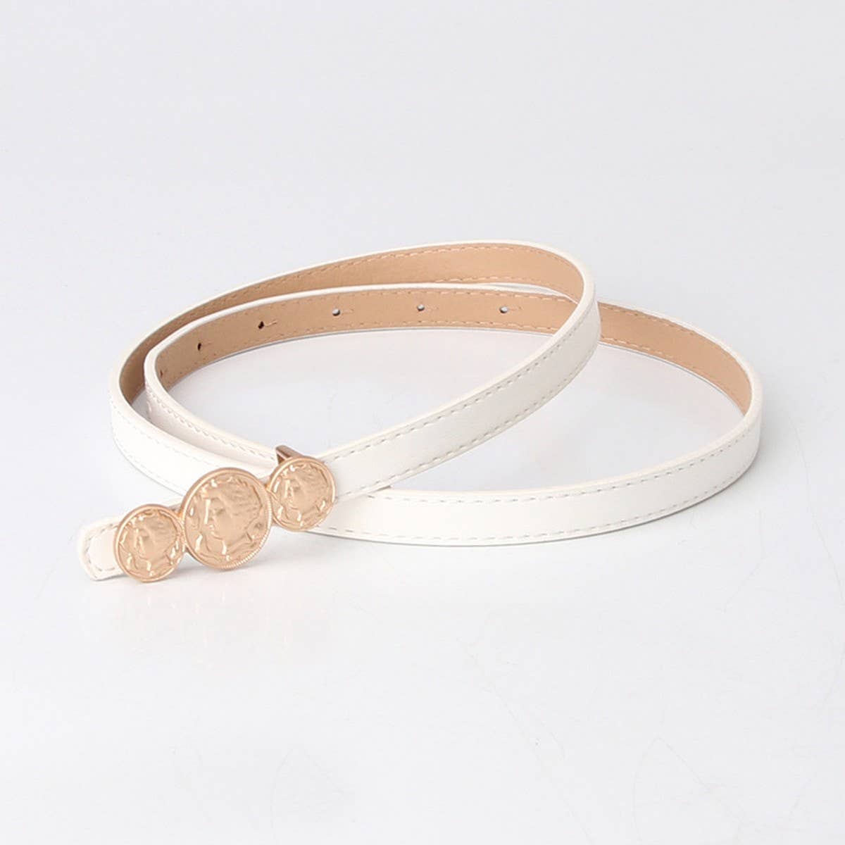 CLASSIC VINTAGE PORTRAIT BUCKLE THIN BELT_CWABE0403