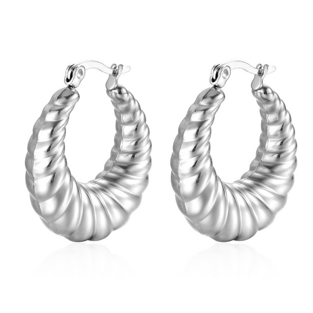 WOMEN FASHION LIGHTWEIGHT STAINLESS STEEL EARRINGS