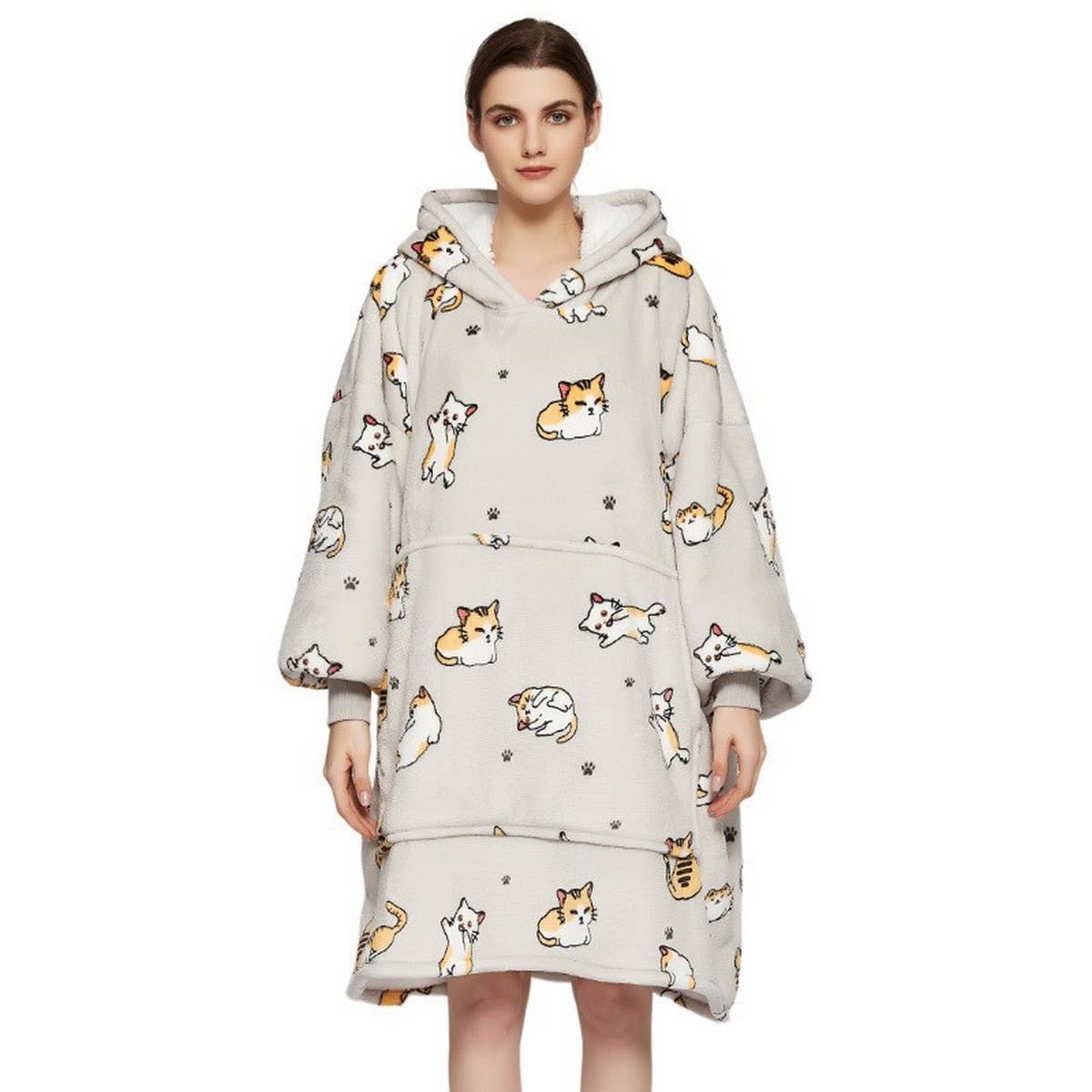 Lazy Wearable Blanket Hoodie for Adults_CWMM8986