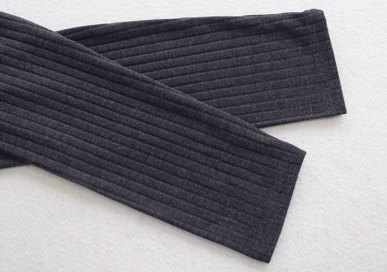 LAPEL LONG SLEEVE SLIMMING PULLOVER BASE