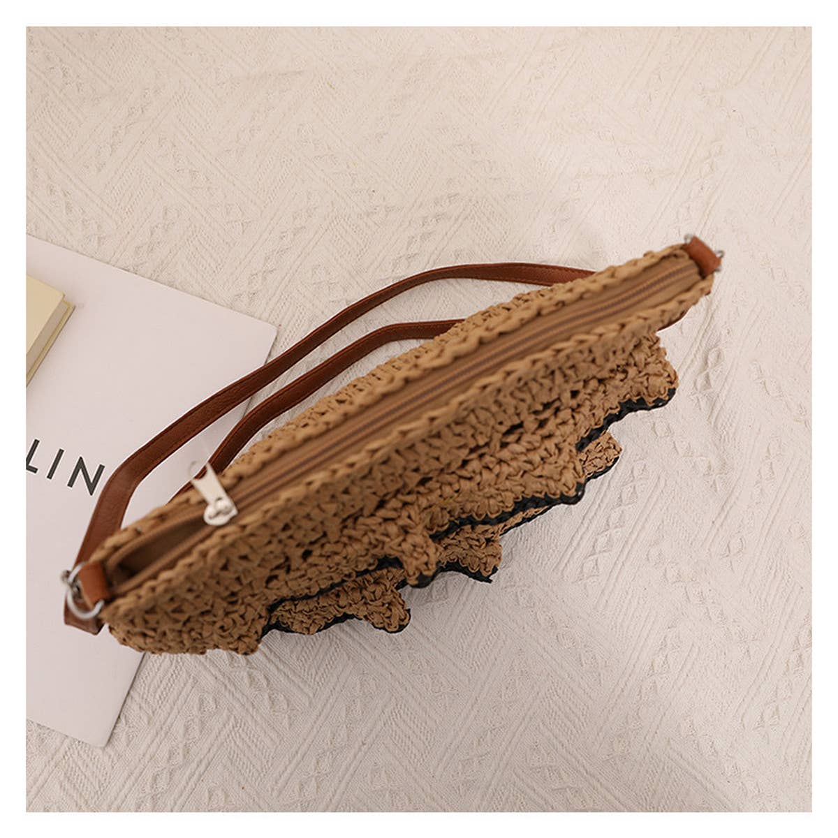 COLORFUL CROSSBODY LACE BEACH STRAW BAG_CWAB1885