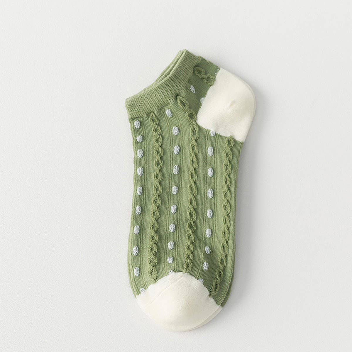 GREEN BOAT SOCKS BREATHABLE SUMMER COTTON SOCKS