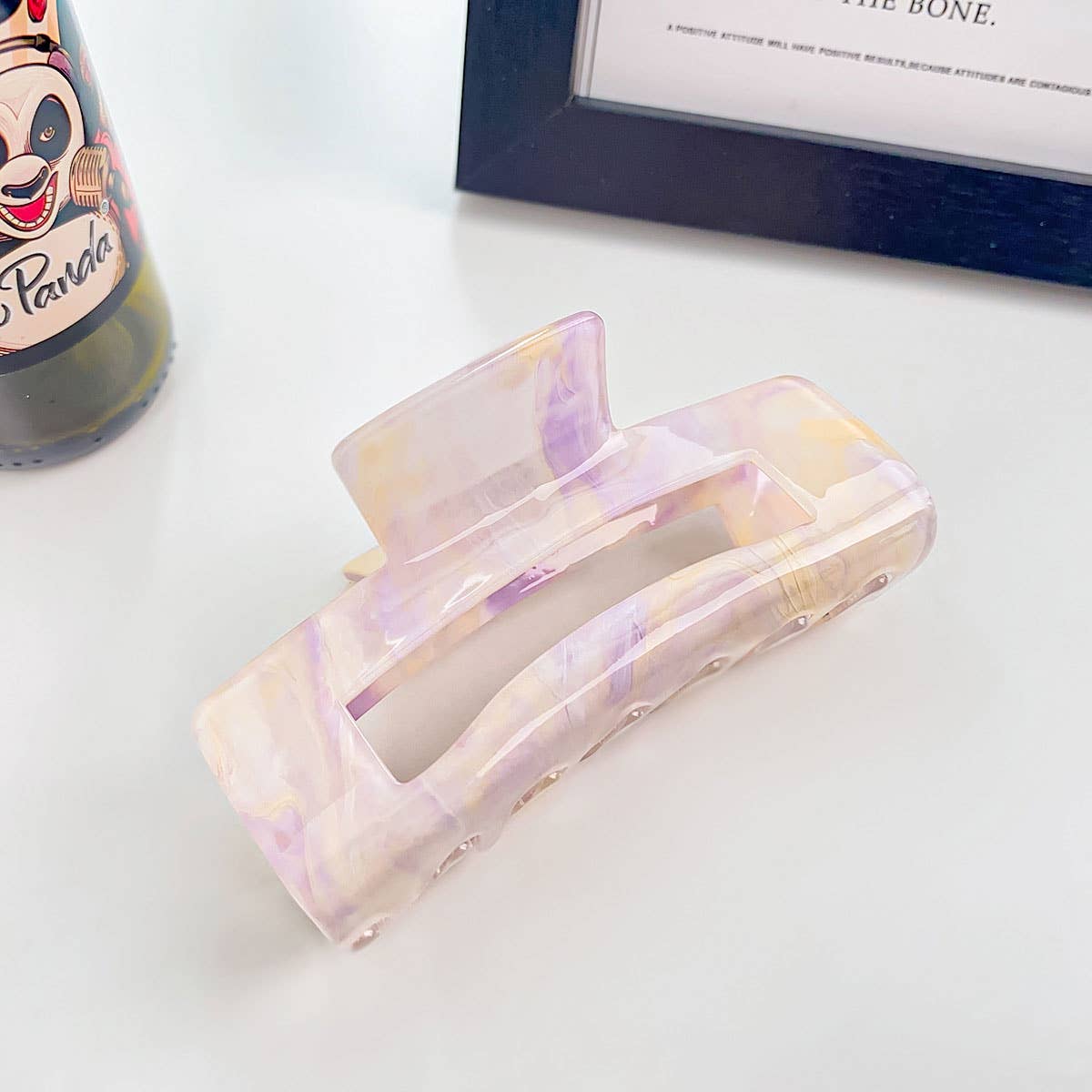 Acrylic Ink Hair Claw - Large Hollow Shark Clip_CWAHA0393