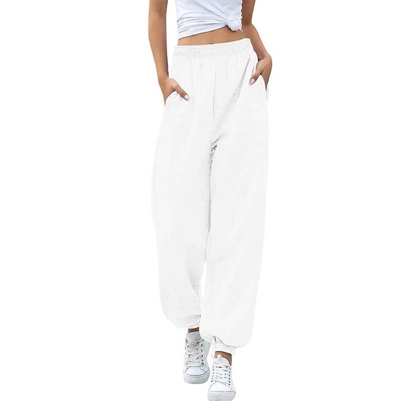 FASHION HIGH-WAISTED CASUAL SPORTS SWEATPANTS