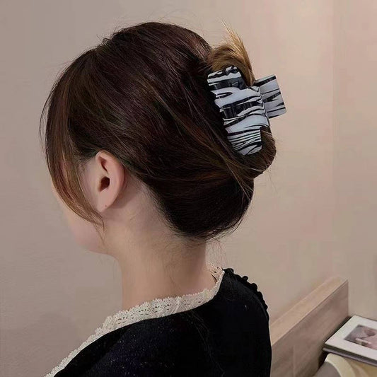 Ink-Style Acetate Hair Claw, Summer Square Clip