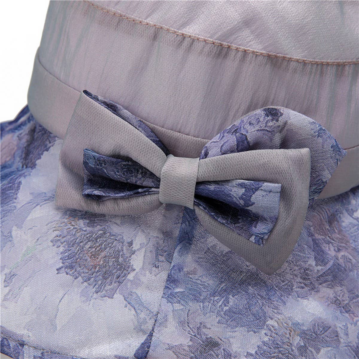 LIGHTWEIGHT SUN PROTECTION BUCKET HAT WITH BOW_CWAH1495