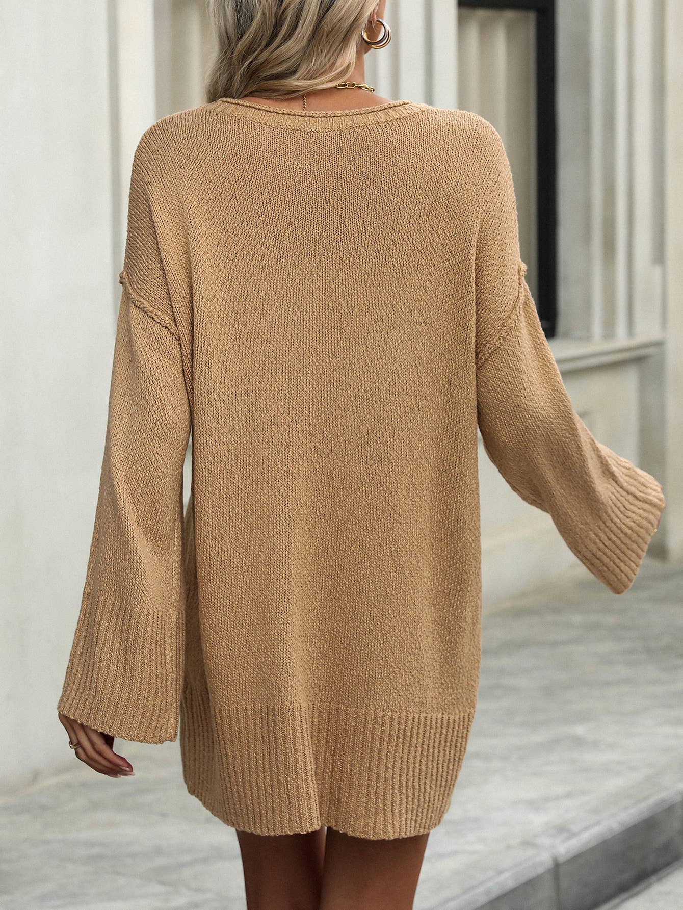 Fashion knit sexy pullover sweater
