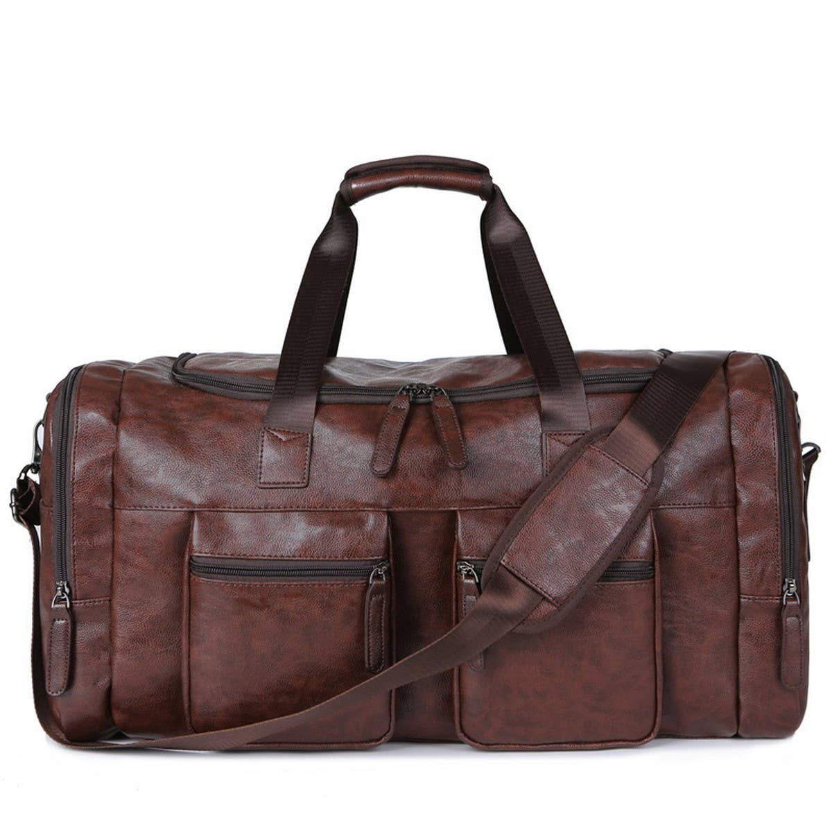 Men's PU Leather Travel Bag, Extra Large_CWAB5173