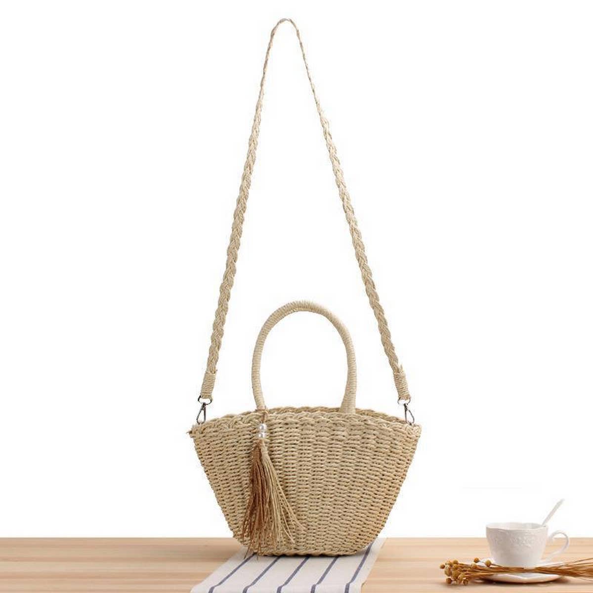 RETRO TASSEL CROSSBODY PASTORAL STYLE STRAW BAG_CWAB2103