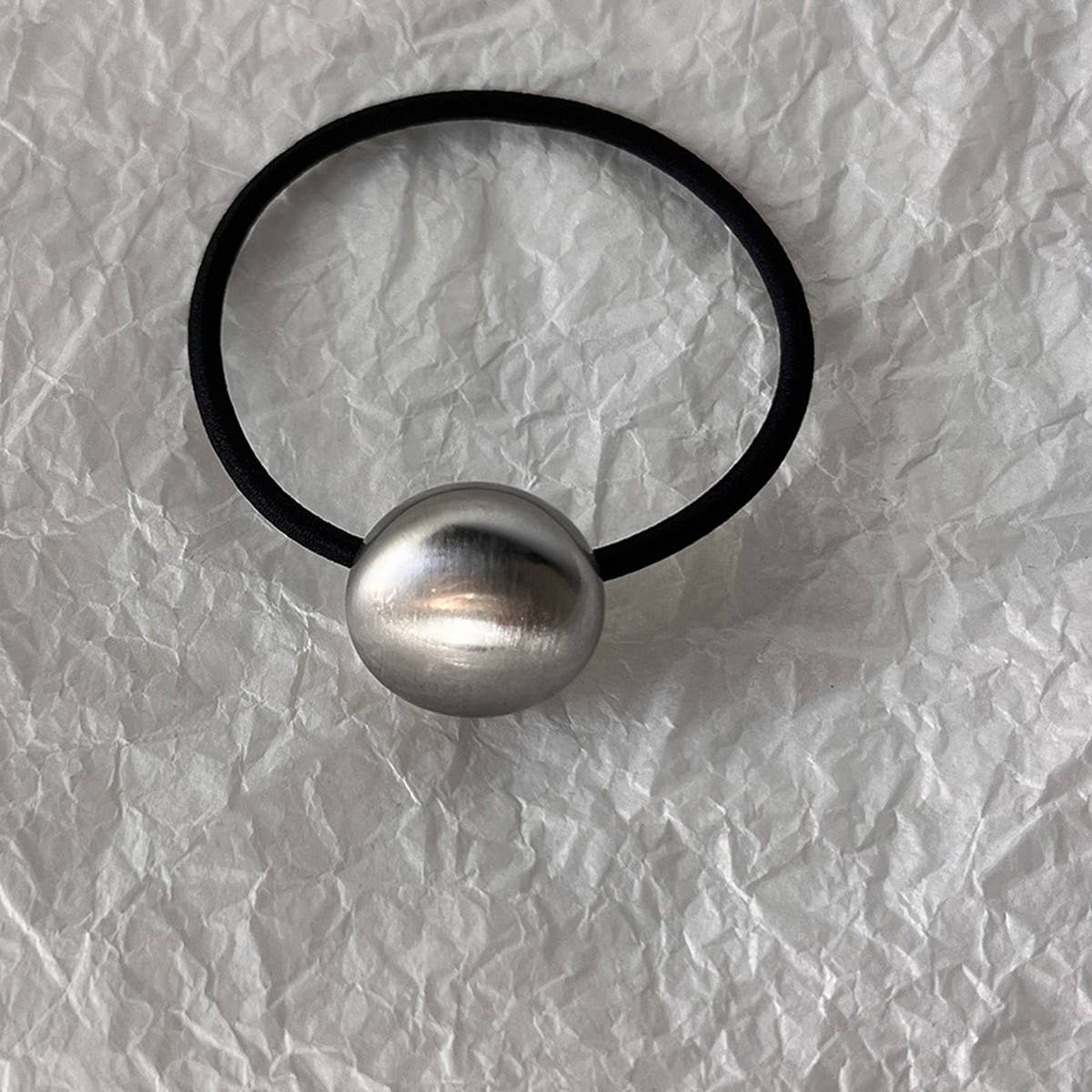 GOLD METAL THREE-DIMENSIONAL LOVE HAIR TIE_CWAHA0627