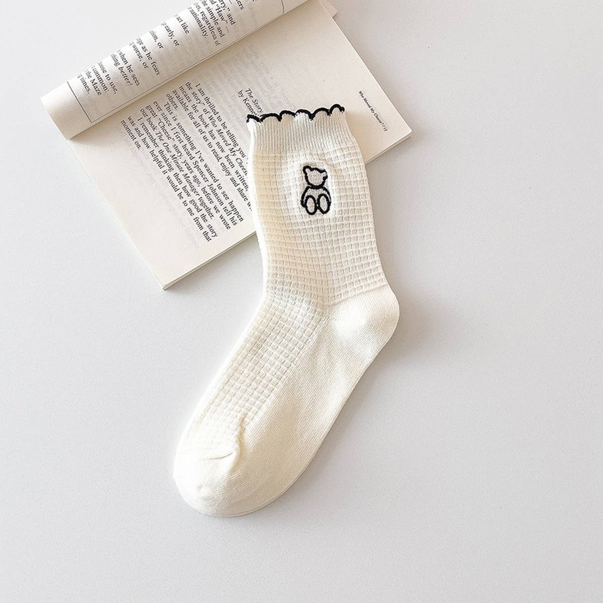 CWMS2493_NEW CARTOON PANDA MID-CALF WOMEN'S SOCKS