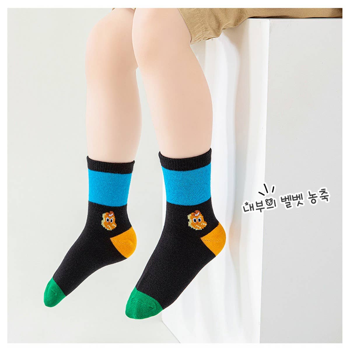 CWMS02742_KIDS CUTE CREW SOCKS UNISEX JAPANESE STYLE