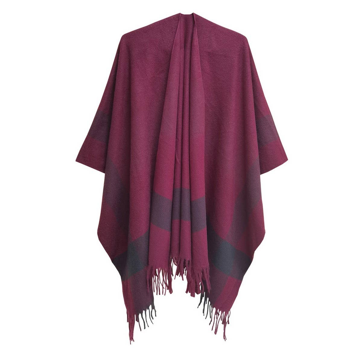 THREE-DIMENSIONAL TASSEL WARM SHAWL WRAPPED CLOAK