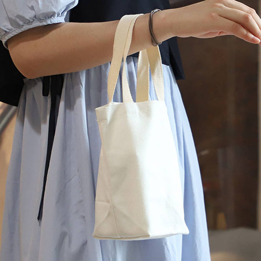 Monochrome simple canvas coffee cloth bag