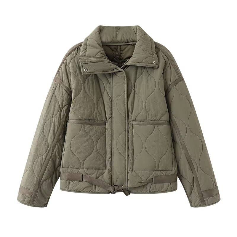 Street fashion casual jacket, cotton-padded coat