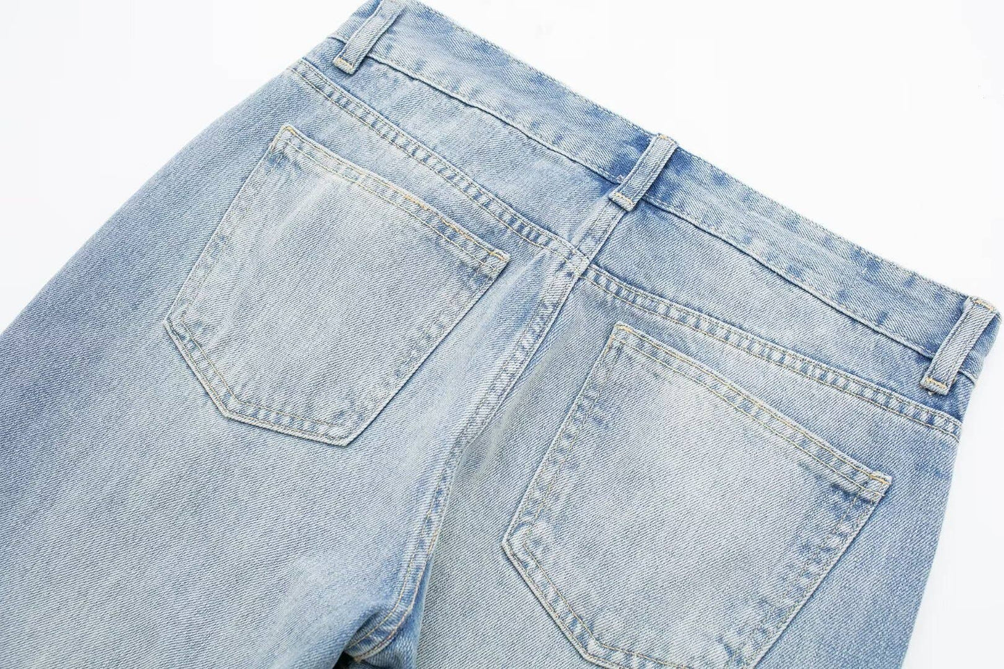 MID-RISE FLARED LONG JEANS FOR WOMEN