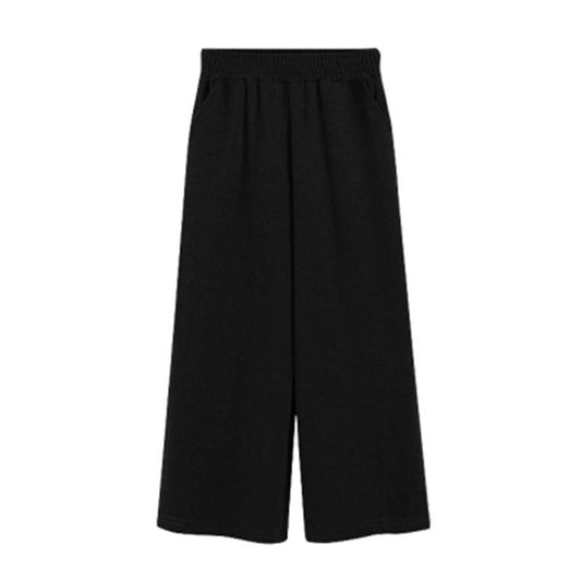 WOMEN'S WIDE-LEG PANTS WITH LOOSE, HIGH-WAISTED DRAPING