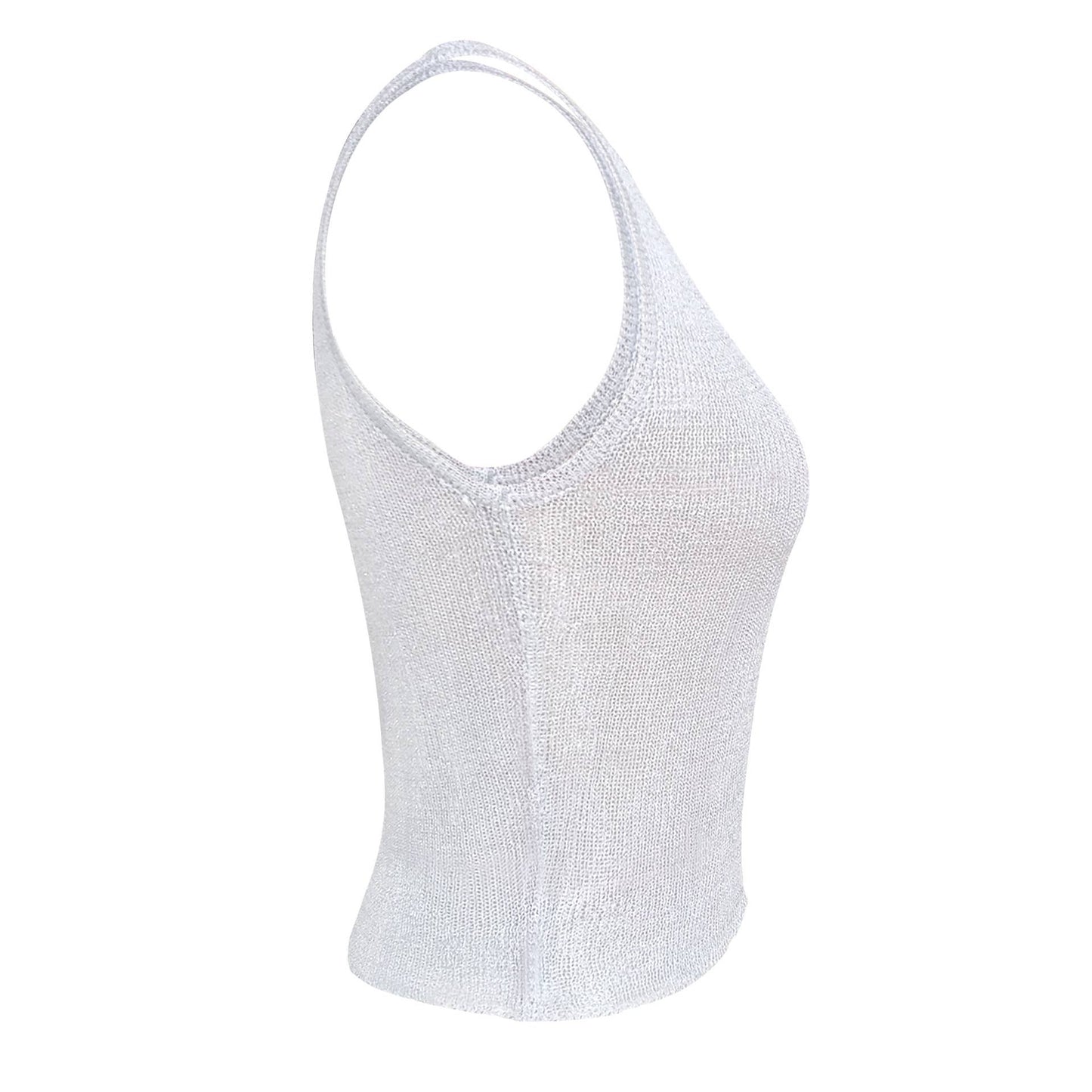 Fashionable and sexy semi-transparent short vest