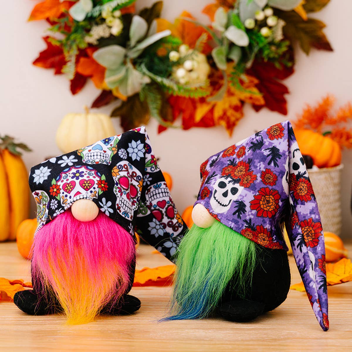 HALLOWEEN HAT DWARF DOLL COLORFUL ORNAMENTS