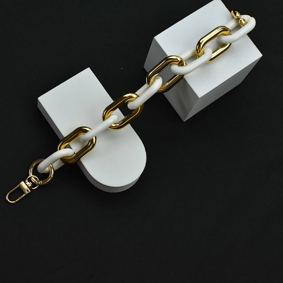 11.81"Acrylic Chain Handle, Multi-color Bag Strap_CWMM5090