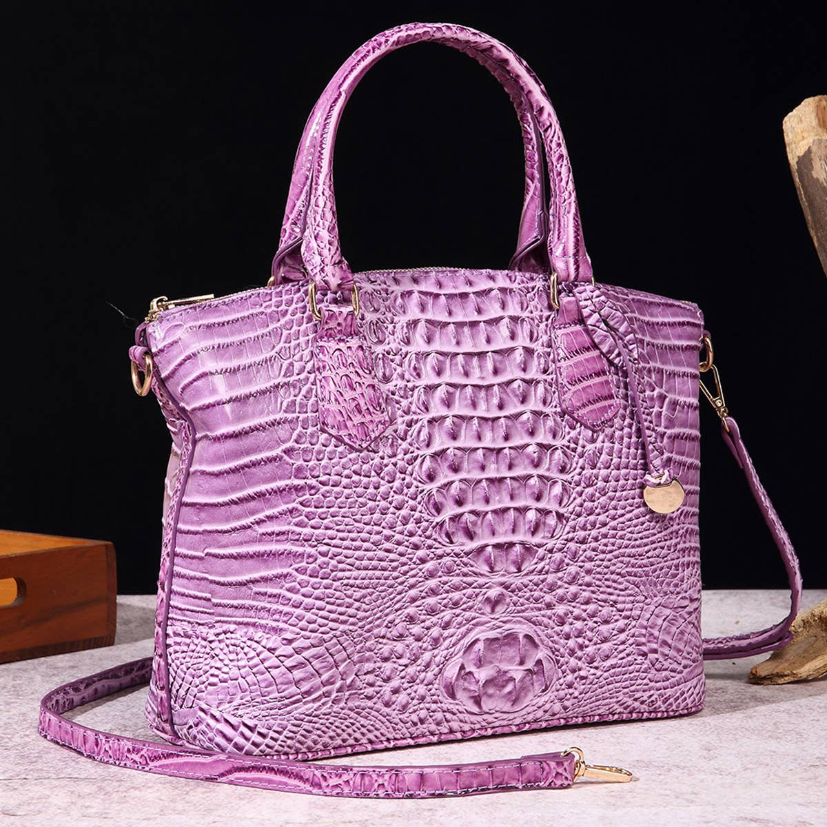 FASHION CROCODILE DESIGN HANDBAG SHELL BAG_CWAB0570
