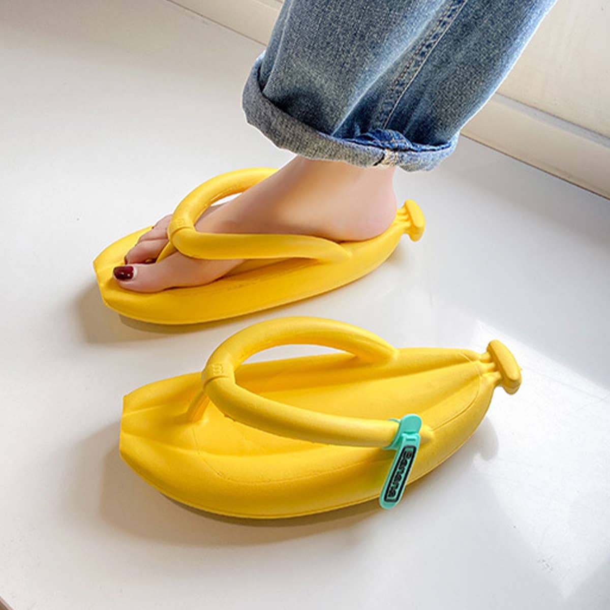 EVA NEW BANANA FLIP FLOPS SOFT AND COMFORTABLE_CWSHS0681